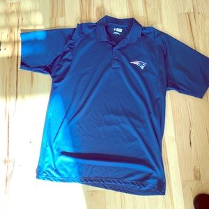 Men’s Patriots Golf Shirt, Navy Blue, Size Large